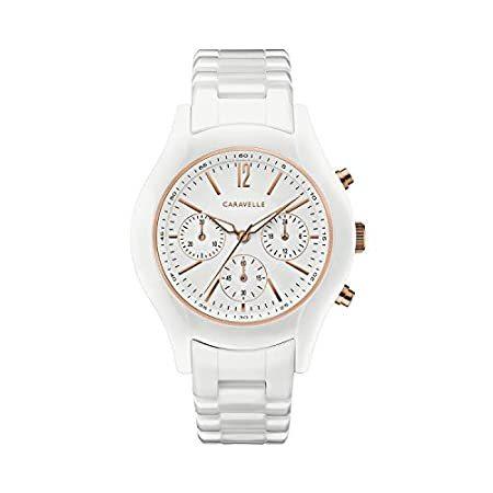 Caravelle by Bulova Women 'sクロノグラフセラミックブレスレットスポーツ腕時計