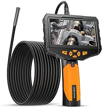 Teslong Inspection Camera with Monitor, Handheld Industrial Endoscope with