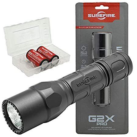 SureFire G2X Pro 600 Lumen Tactical EDC Flashlight Bundle with 2 Extra CR12｜pennylane2022