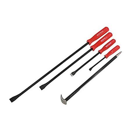 Piece Pry Bar Set, Mechanic’s Prybars, Chisel Tip, Angled, Rolling-Head,