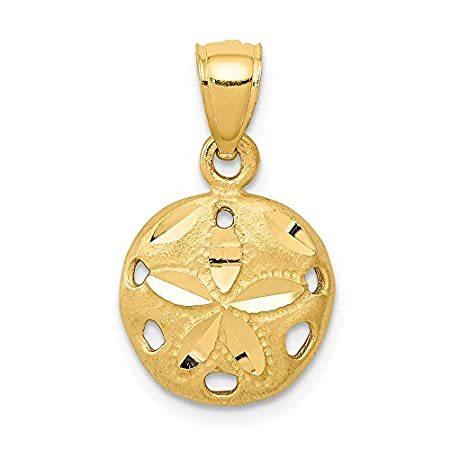 14K イエローゴールド サンドダラー ペンダント