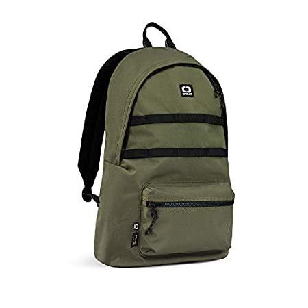 Ogio Alpha Convoy 120 EcoMade-Codura 15インチ耐久性ラップトップバックパック（容量20リットル）、オリーブ