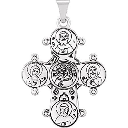 Jewels By Lux 925スターリングシルバー ダグマークロスペンダント パッケージなし