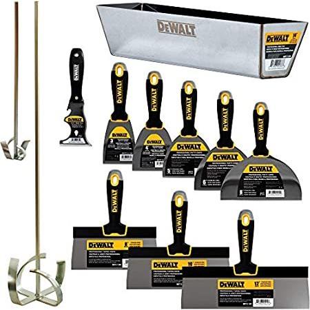DEWALT　Deluxe　Stainless　Hand　10　Knives,　8&quot;　Tool　12&quot;　Set　Taping