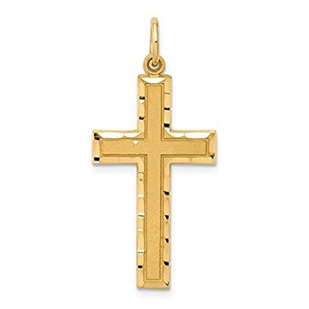 14k Yellow Gold Religious Cross Charm