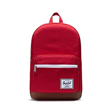 Herschel Supply Co. Pop Quiz バックパック, Red/Saddle Brown, One Size