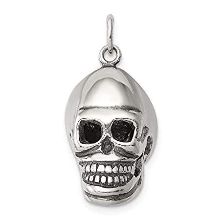 925 Sterling Silver Skull Charm Pendant