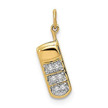 Jewels By Lux 14K Yellow Gold Diamond Cell Phone Charm Pendant