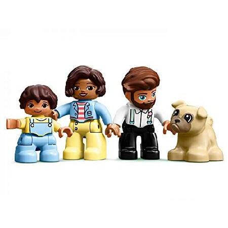 LEGO DUPLO Town Modular Playhouse 10929 Dollhouse with Furniture and a Family， Great Educational Toy for Toddlers， New 2020 (129) Pieces_2