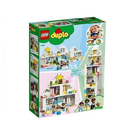 LEGO DUPLO Town Modular Playhouse 10929 Dollhouse with Furniture and a Family， Great Educational Toy for Toddlers， New 2020 (129) Pieces_5