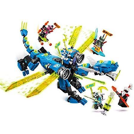LEGO NINJAGO Jay’s Cyber Dragon 71711 Ninja Action Toy Building Kit， New 2020 (518 Pieces)