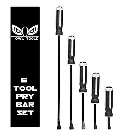 Heavy Duty Pry Bar Set (5 Bar Set 6, 8, 12, 18, 24 Inch) Metal Striking H :B07XQC1PKP:PENNY LANE