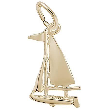 Rembrandt Charms ヨットチャームペンダント ゴールドまたはスターリングシルバー