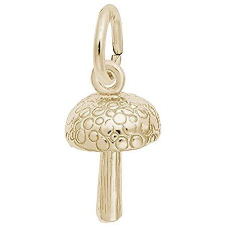 レンブラント チャーム マッシュルーム チャーム ペンダント ゴールドまたはスターリングシルバー
