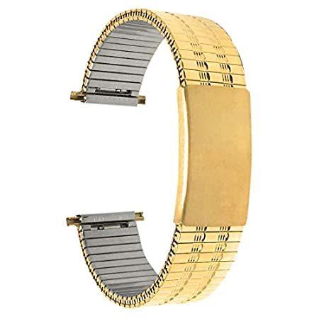 Bandini Adjustable Length Stretch Watch Strap for Women, Gold Tone Stainles