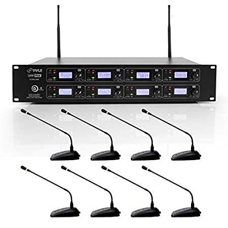 Channel Conference Microphone System UHF Desktop, Table Meeting Wireles