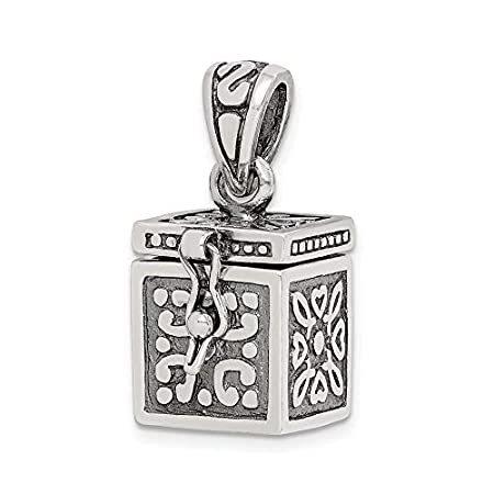 Ryan Jonathan Fine Jewelry Sterling Silver Square Prayer Box Pendant