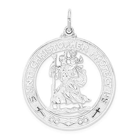 Ryan Jonathan Fine Jewelry Sterling Silver Saint Christopher Medal Pendant