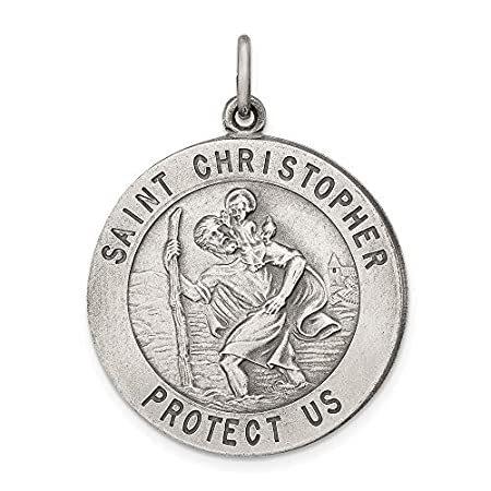 Ryan Jonathan Fine Jewelry Sterling Silver St. Christopher Medal Pendant