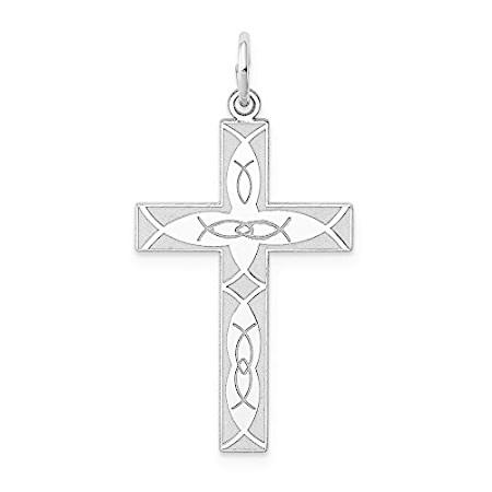 Ryan Jonathan Fine Jewelry Sterling Silver Designed Cross Pendant