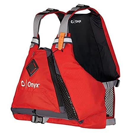 Onyx MoveVent Torsion Paddle Sports Life Jacket， Red， M/L