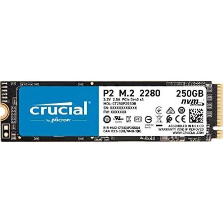 Crucial | SSD M.2 P2シリーズ 250GB 3D NVMe NAND 0 CT250P2SSD8JP