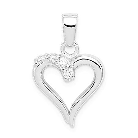 新作入荷!!  Ryan Jonathan Fine Jewelry Sterling Silver Cubic Zirconia Heart Pendant