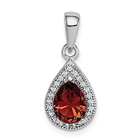 Ryan Jonathan Fine Jewelry Sterling Silver Red and Clear Cubic Zirconia Pen