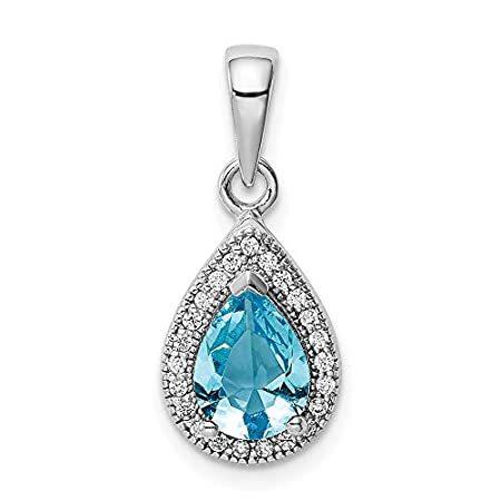 製品の特別割引 Ryan Jonathan Fine Jewelry Sterling Silver Blue and Clear Cubic Zirconia Pe