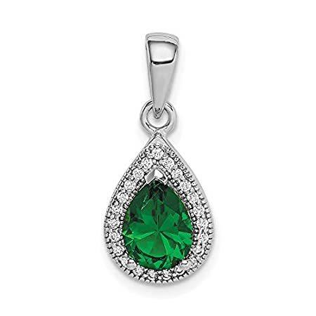 Ryan Jonathan Fine Jewelry Sterling Silver Green and Clear Cubic Zirconia P