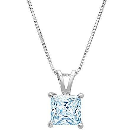 1.05ct Brilliant Princess Cut unique Fine jewelry Natural Sky blue