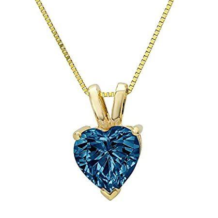 0.45ct Brilliant Heart Cut unique Fine jewelry Natural London Blue