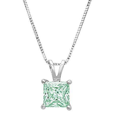 0.45ct Brilliant Princess Cut Stunning Genuine Mint Green Simulated diamond