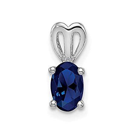 【2022 新作】 Ryan Jonathan Fine Jewelry Sterling Silver Lab Created Sapphire Pendant