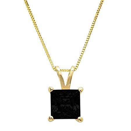 1.0 ct Brilliant Princess Cut Flawless Genuine Natural Black Onyx Ideal VVS