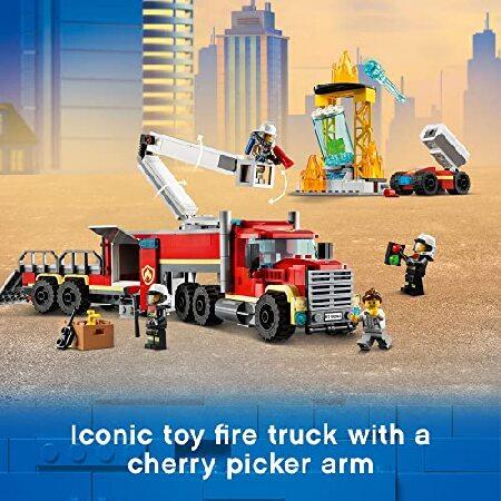 LEGO City Fire Command Unit 60282 Building Kit; Fun Firefighter Toy Building Set for Kids， New 2021 (380 Pieces)_2