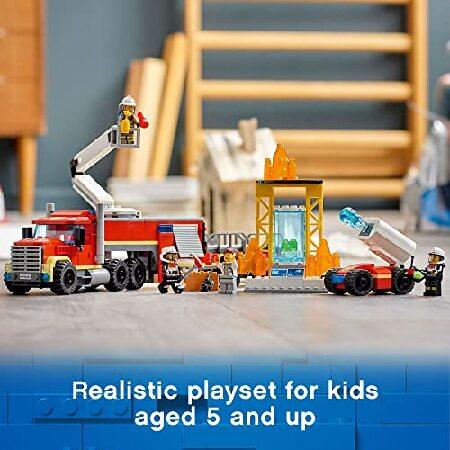 LEGO City Fire Command Unit 60282 Building Kit; Fun Firefighter Toy Building Set for Kids， New 2021 (380 Pieces)_5