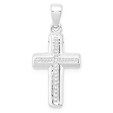 Ryan Jonathan Fine Jewelry Sterling Silver Diamond Cross Pendant