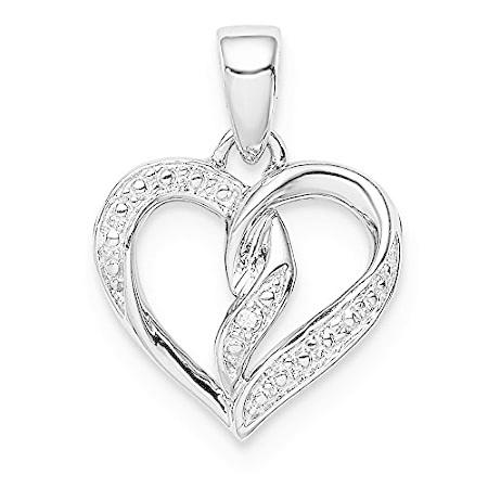 Ryan Jonathan Fine Jewelry Sterling Silver Diamond Heart Pendant