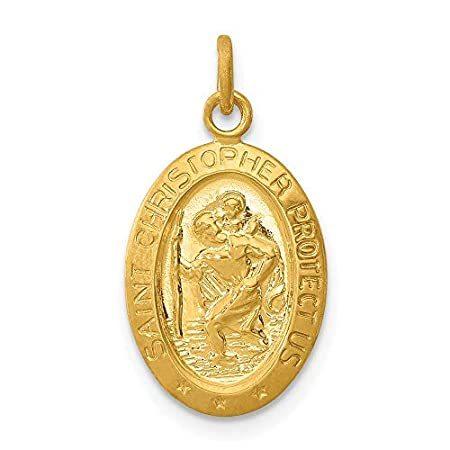 Ryan Jonathan Fine Jewelry 24k Gold Plated Sterling Silver Saint Christophe