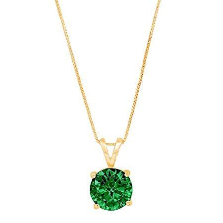 3.0 ct Brilliant Round Cut Designer Simulated Diamond CZ Green Emerald Idea