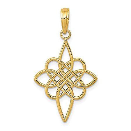 14k Yellow Gold Celtic Knot Pendant