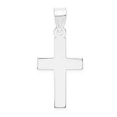 14k White Gold Cross Pendant