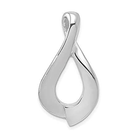 14k White Gold Slide Pendant