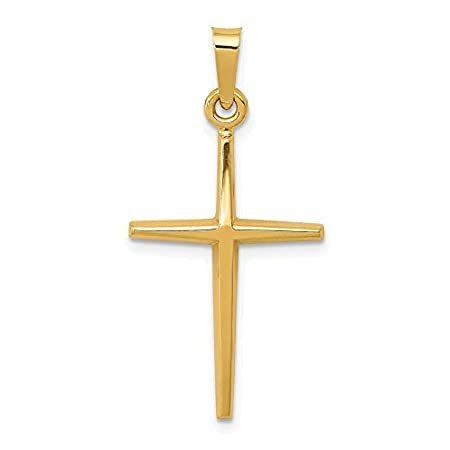 14k Yellow Gold Latin Cross Pendant