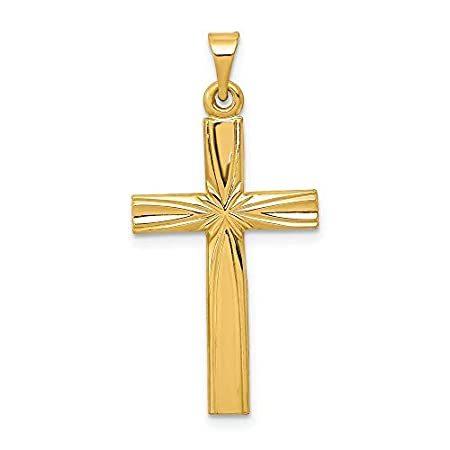 14k Yellow Gold Latin Cross Pendant
