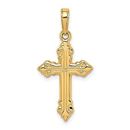14k Yellow Gold Cross Pendant