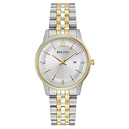 Bulova Women's Classic Quartz Dress Watch with Stainless Steel Strap, Silve