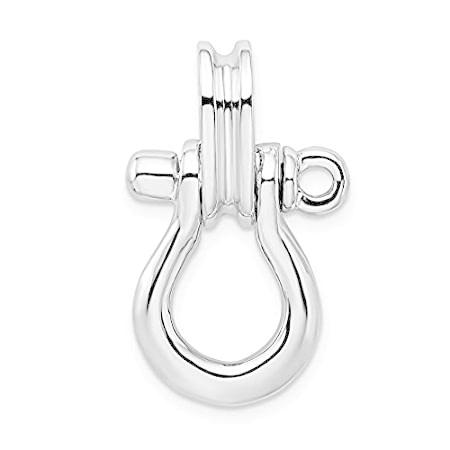 Million Charms 925 Sterling Silver Nautical Sea Shore Charm, Polished 3D La