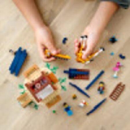 LEGO Creator 3in1 Safari Wildlife Tree House 31116 Building Kit Featuring a House Toy， Biplane Toy and Catamaran Toy; Best Building Sets for Kids Who_5